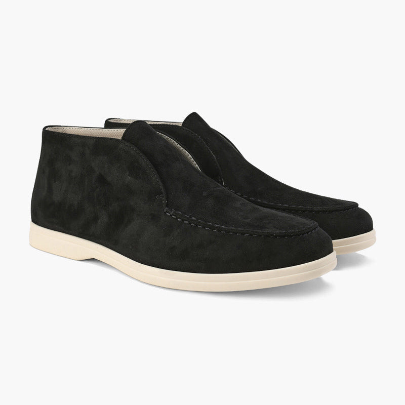 Schnürschuhe – Dunkelbraunes Wildleder