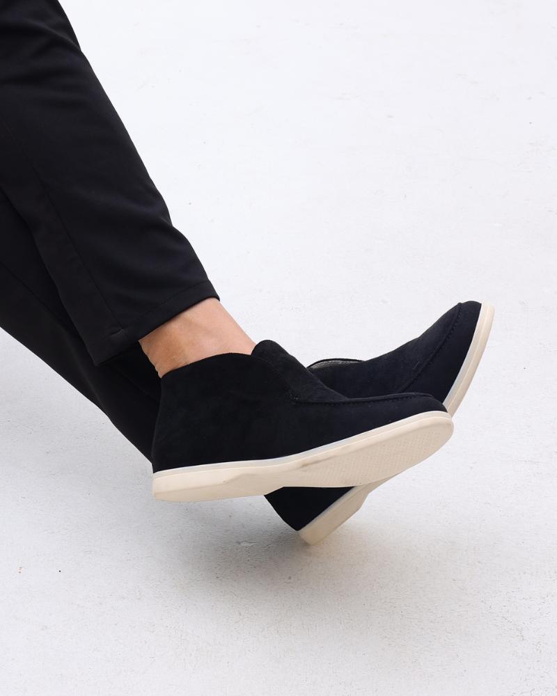 Schnürschuhe – Dunkelbraunes Wildleder
