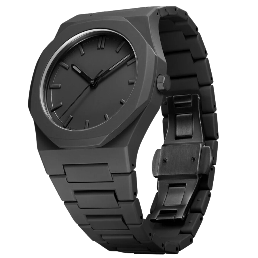 Minimalistische Herrenuhr – Stahl & Leder
