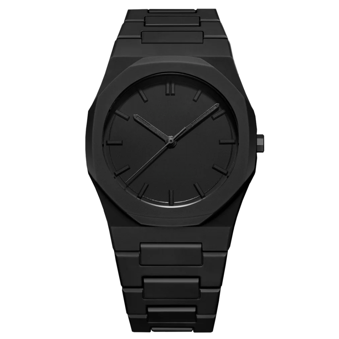Minimalistische Herrenuhr – Stahl & Leder